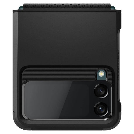 Противоударен Калъф за Samsung Z Flip 3, Spigen Tough Armor Case, Черен (6)