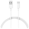 Оригинален USB-C Кабел за Xiaomi с Бързо Зареждане 3A 1m, Бял (Bulk)