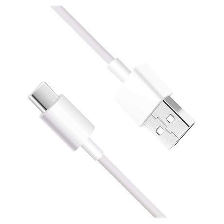 Оригинален USB-C Кабел за Xiaomi с Бързо Зареждане 3A 1m, Бял (Bulk) (2)