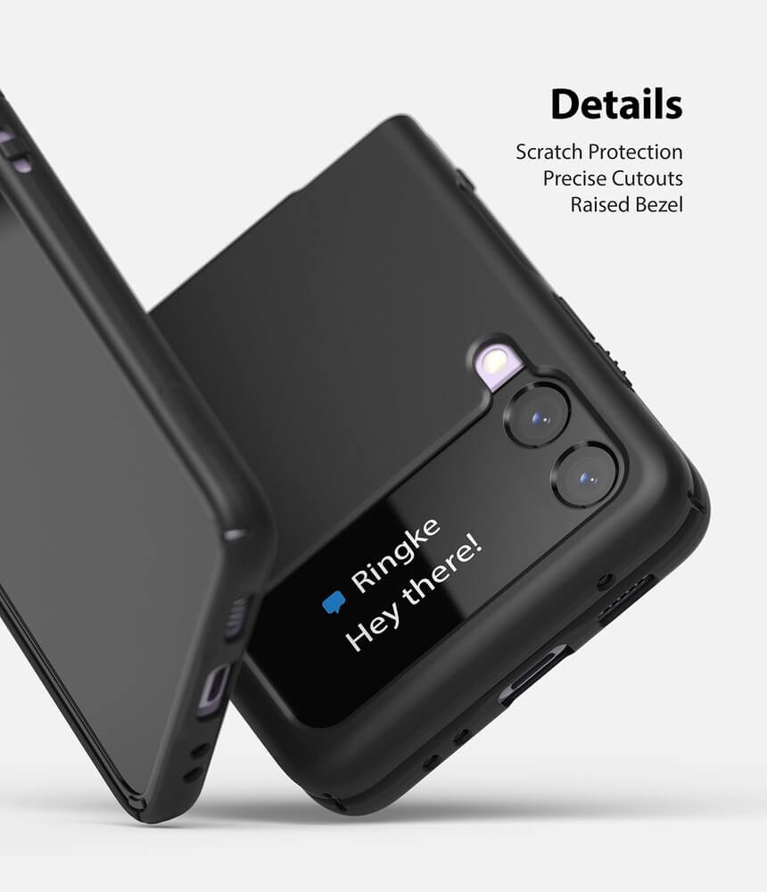 Тънък Противоударен Калъф за Samsung Z Flip 3, Ringke Slim Case, Черен (2)