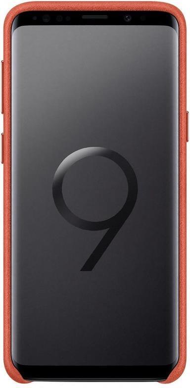 Оригинален Кожен Калъф за Samsung S9 Plus Alcantara Cover Case Ef-Xg965are, Червен (2)