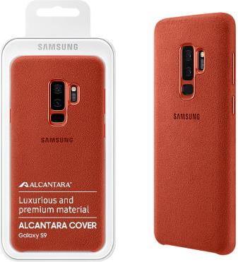 Оригинален Кожен Калъф за Samsung S9 Plus Alcantara Cover Case Ef-Xg965are, Червен (3)