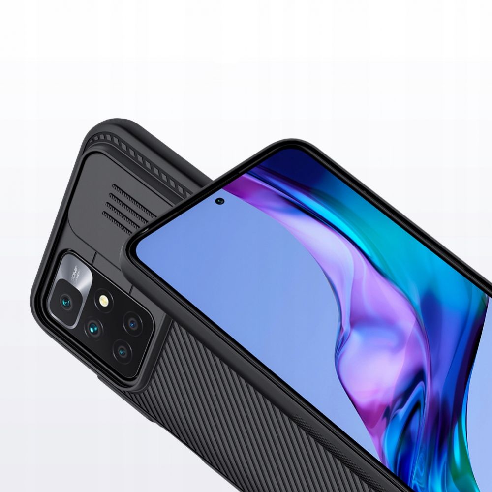 Калъф с Плъзгач за Камера за Xiaomi Redmi 10, Nillkin CamShield Case, Черен (4)