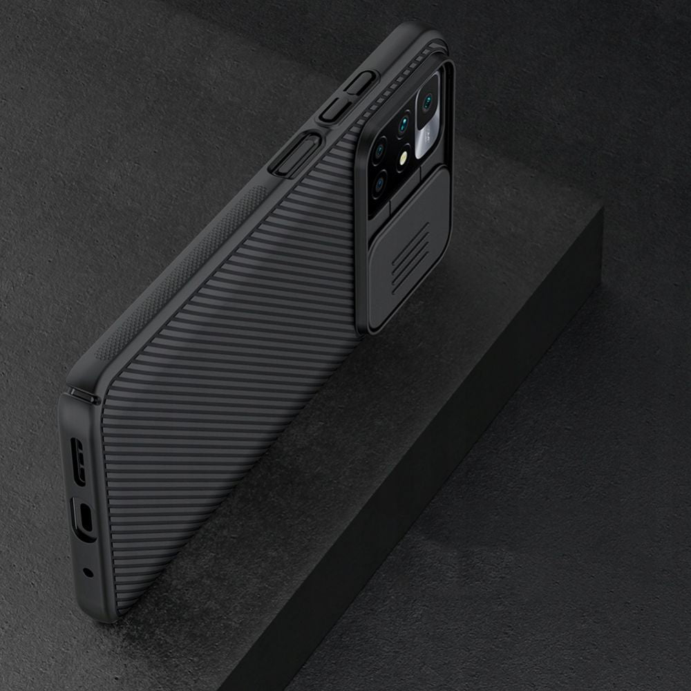Калъф с Плъзгач за Камера за Xiaomi Redmi 10, Nillkin CamShield Case, Черен (2)