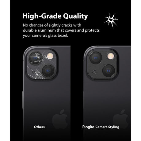 Протектор за Камерата на iPhone 13 Mini, Ringke Full Cam Glass, Черен (3)