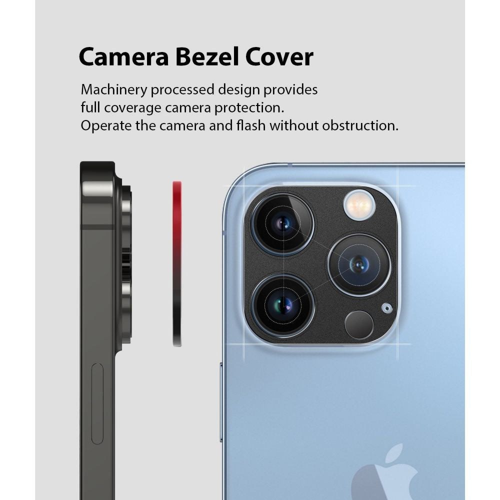 Протектор за Камерата на iPhone 13 Pro Max, Ringke Full Cam Glass, Черен (2)