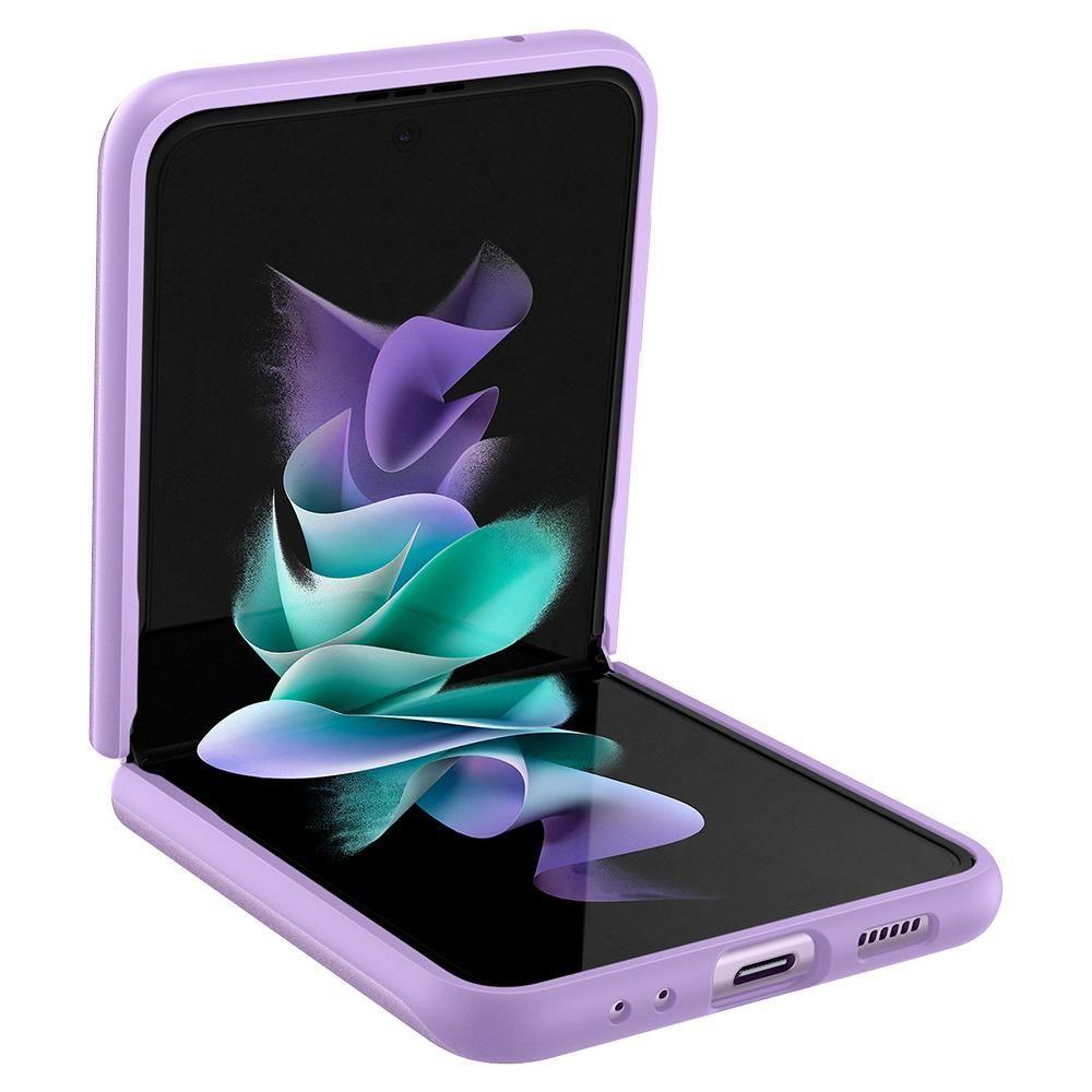 Противоударен Калъф за Samsung Z Flip 3, Spigen Thin Fit Case, Лилав (5)