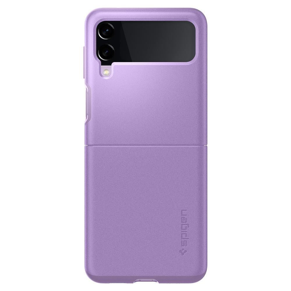 Противоударен Калъф за Samsung Z Flip 3, Spigen Thin Fit Case, Лилав (4)