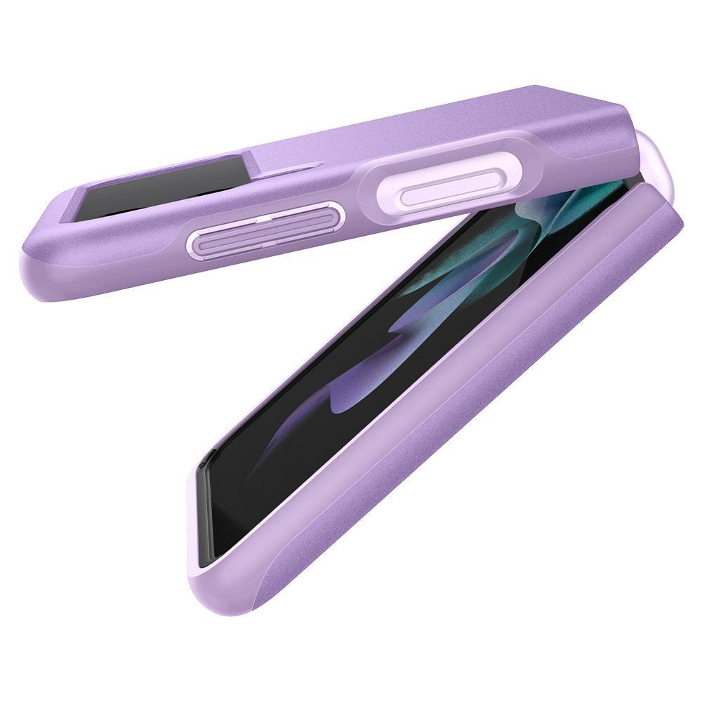 Противоударен Калъф за Samsung Z Flip 3, Spigen Thin Fit Case, Лилав (6)