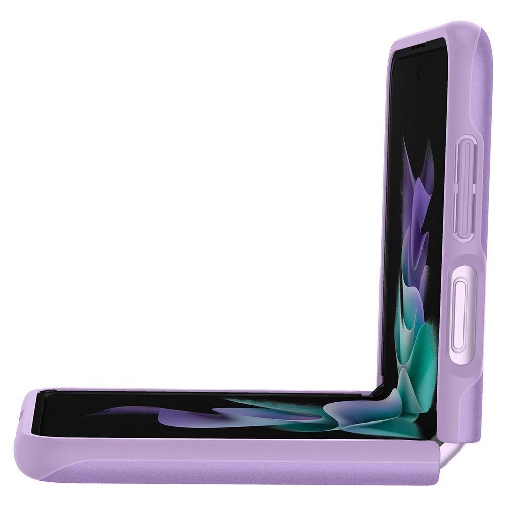 Противоударен Калъф за Samsung Z Flip 3, Spigen Thin Fit Case, Лилав (3)