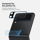 Външен Протектор и Фолио за Пантата на Samsung Z Flip 3, Spigen Optic Glass 2бр., Прозрачен (2)