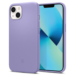 Матов Силиконов Калъф за iPhone 13, Spigen Silicone Fit Case, Лилав