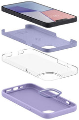 Матов Силиконов Калъф за iPhone 13, Spigen Silicone Fit Case, Лилав (4)