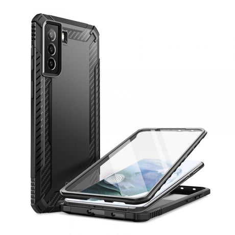 Противоударен Калъф за Samsung S21, Supcase Clayco Xenon, Черен