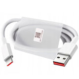 Оригинален USB-C Кабел за Xiaomi 5A с Бързо Зареждане 1m, Бял (Bulk) (2)