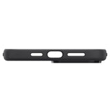 Матов Силиконов Калъф за iPhone 13 Pro, Spigen Silicone Fit Case, Черен (7)