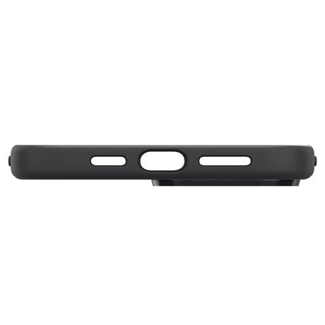 Матов Силиконов Калъф за iPhone 13 Pro, Spigen Silicone Fit Case, Черен (7)
