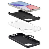 Матов Силиконов Калъф за iPhone 13 Pro, Spigen Silicone Fit Case, Черен (6)