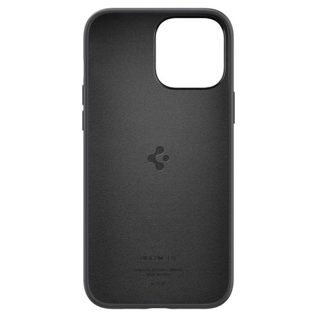 Матов Силиконов Калъф за iPhone 13 Pro, Spigen Silicone Fit Case, Черен (3)