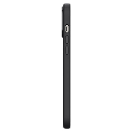 Матов Силиконов Калъф за iPhone 13 Pro, Spigen Silicone Fit Case, Черен (4)