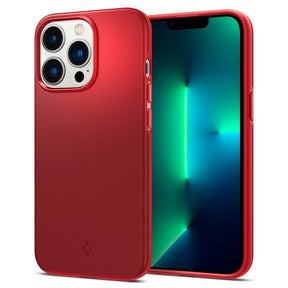 Противоударен Калъф за iPhone 13 Pro, Spigen Thin Fit Case, Червен