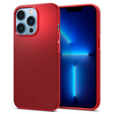 Противоударен Калъф за iPhone 13 Pro, Spigen Thin Fit Case, Червен (4)