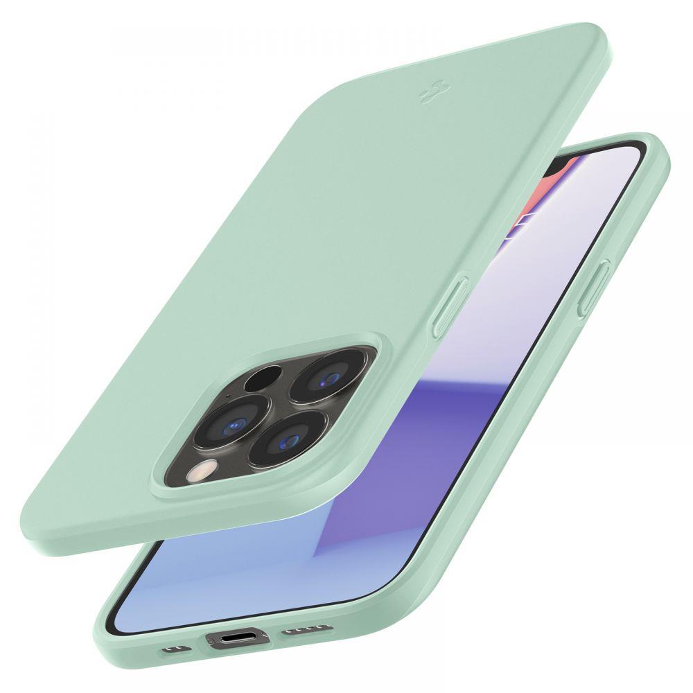 Противоударен Калъф за iPhone 13 Pro, Spigen Thin Fit Case, Зелен (4)