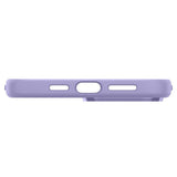 Матов Силиконов Калъф за iPhone 13 Pro, Spigen Silicone Fit Case, Лилав (7)