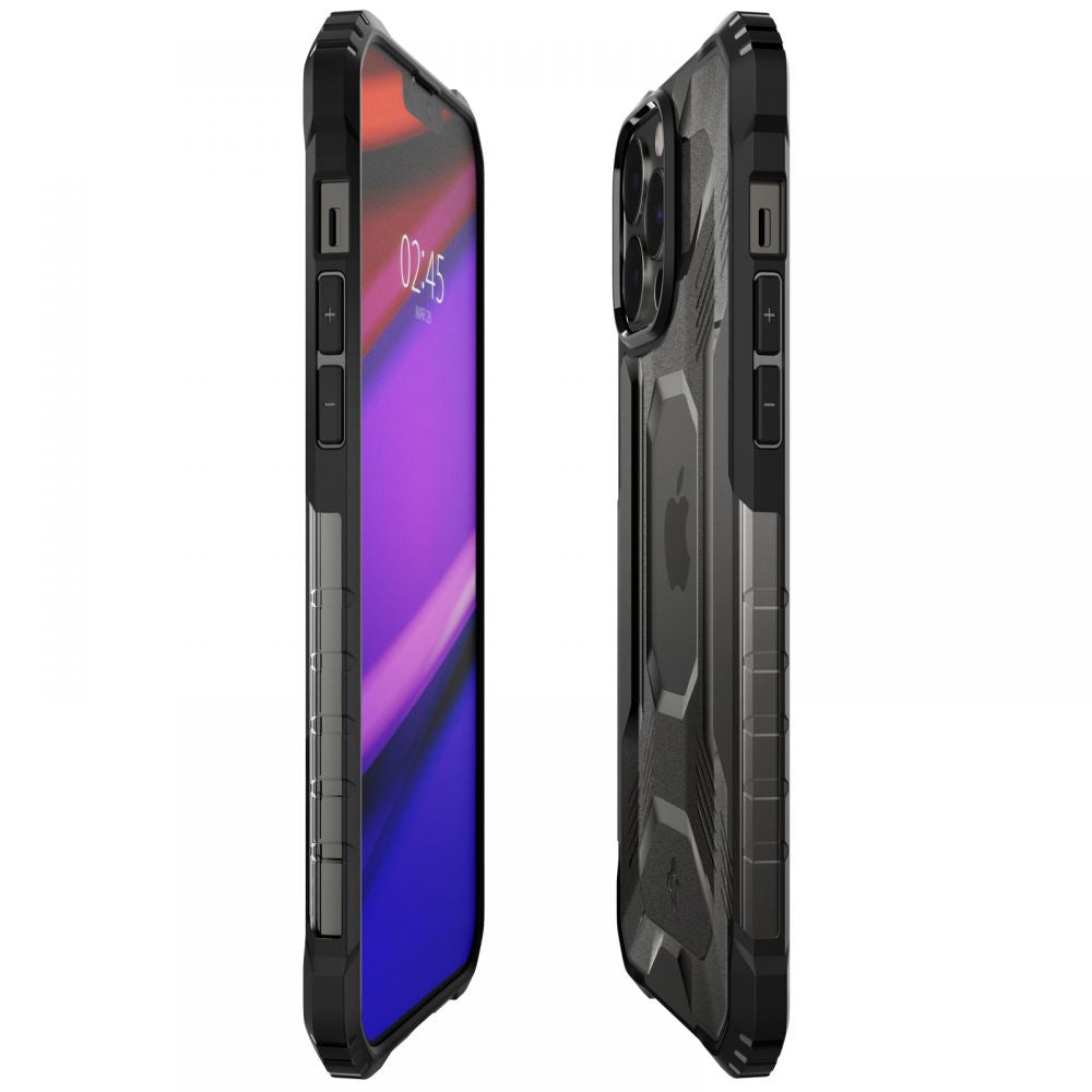 Противоударен Хибриден Калъф за iPhone 13 Pro, Spigen Nitro Force Case, Черен (2)