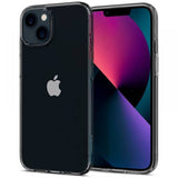 Противоударен Силиконов Калъф за iPhone 13 Mini, Spigen Liquid Crystal Case, Черен (2)