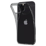 Противоударен Силиконов Калъф за iPhone 13 Mini, Spigen Liquid Crystal Case, Черен