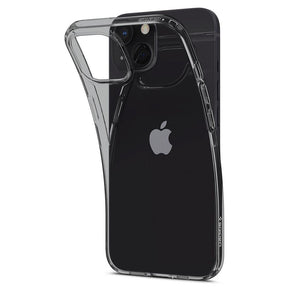 Противоударен Силиконов Калъф за iPhone 13 Mini, Spigen Liquid Crystal Case, Черен