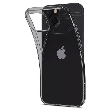 Противоударен Силиконов Калъф за iPhone 13 Mini, Spigen Liquid Crystal Case, Черен