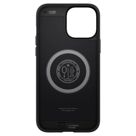 Magsafe Противоударен Калъф за iPhone 13 Pro, Spigen Mag Armor Case, Черен (3)