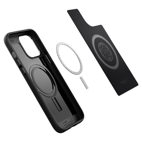 Magsafe Противоударен Калъф за iPhone 13 Pro, Spigen Mag Armor Case, Черен (4)