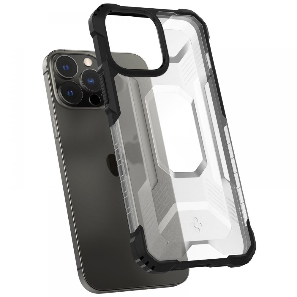 Противоударен Хибриден Калъф за iPhone 13 Pro Max, Spigen Nitro Force Case, Черен (4)