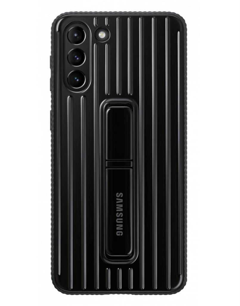 Оригинален Противоударен Калъф за Samsung S21, Protective Standing Cover Case EF-RG991CBEGWW, Черен