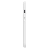Матов Силиконов Калъф за iPhone 13, Spigen Silicone Fit Case, Бял (5)