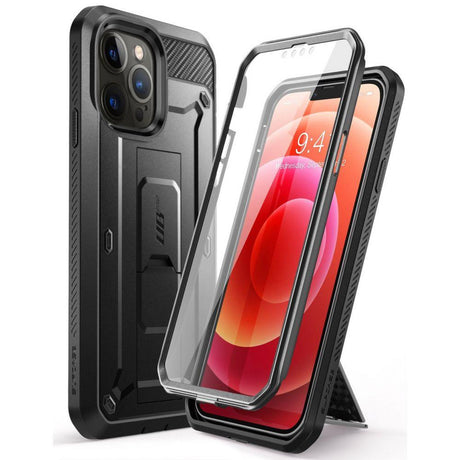 Противоударен Калъф за iPhone 13 Pro, Supcase Unicorn Beetle Pro, Черен (3)