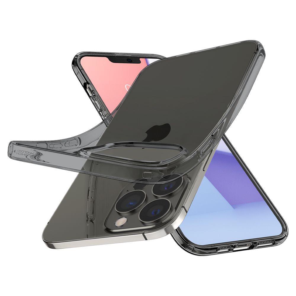 Силиконов Калъф за iPhone 13, Spigen Liquid Crystal Case, Черен (4)