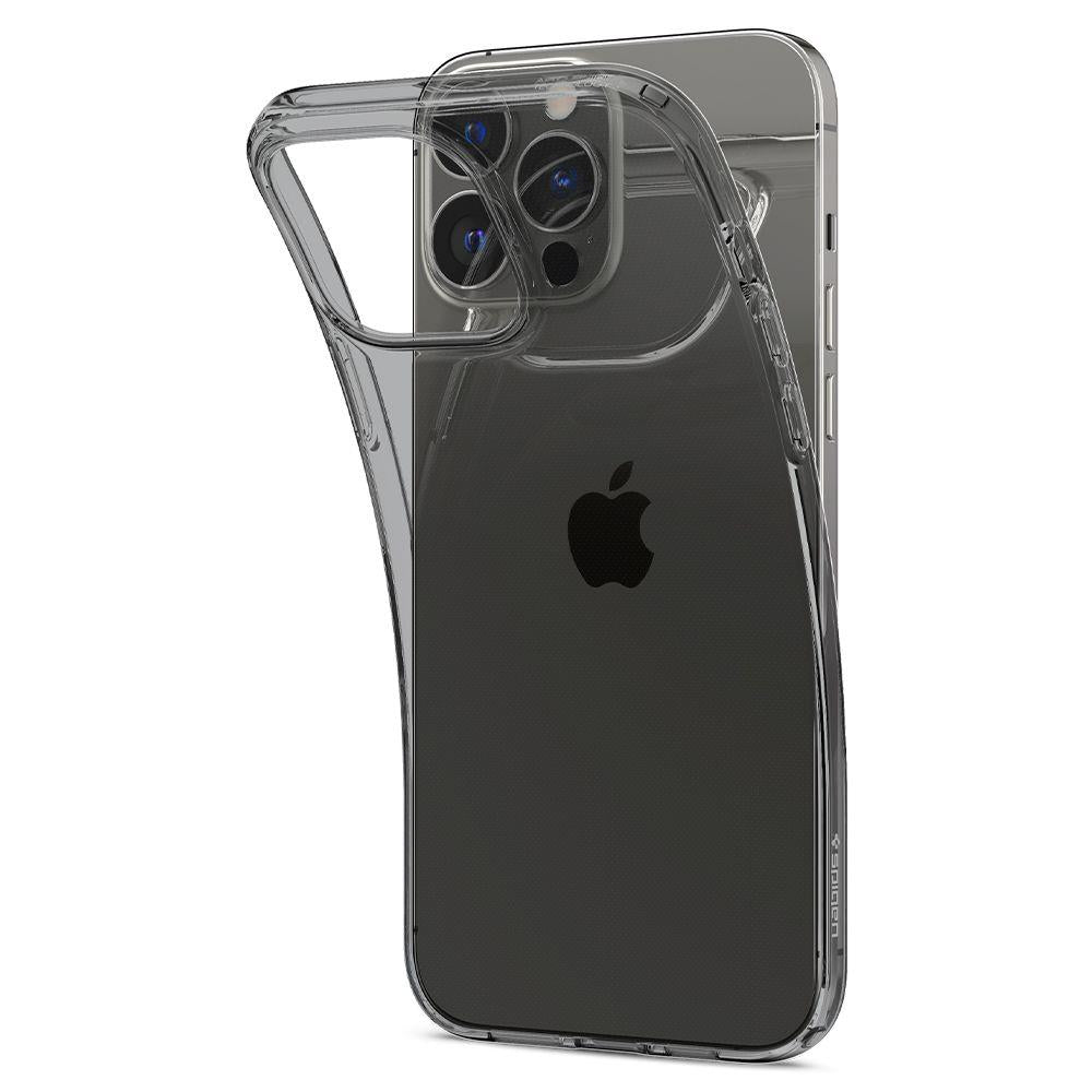 Силиконов Калъф за iPhone 13, Spigen Liquid Crystal Case, Черен (3)