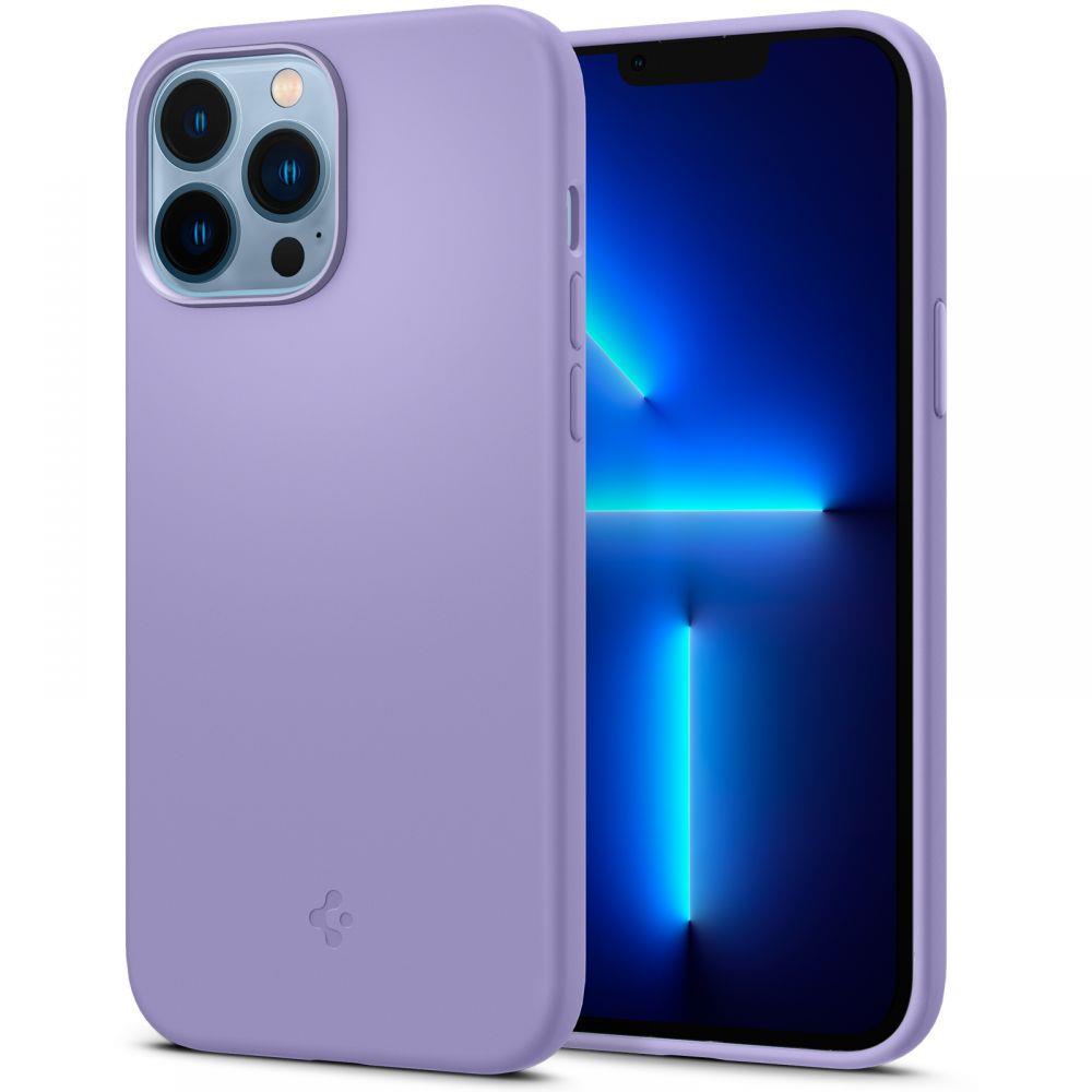 Матов Силиконов Калъф за iPhone 13 Pro Max, Spigen Silicone Fit Case, Лилав