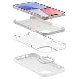 Матов Силиконов Калъф за iPhone 13 Pro Max, Spigen Silicone Fit Case, Бял (6)