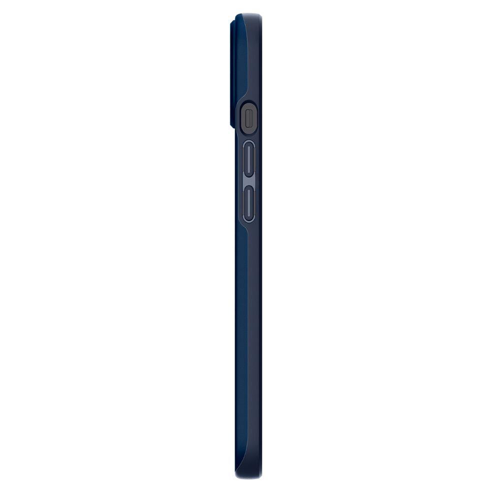 Противоударен Калъф за iPhone 13, Spigen Thin Fit Case, Син (5)