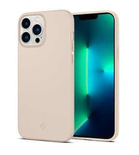 Противоударен Калъф за iPhone 13 Pro, Spigen Thin Fit Case, Бежов