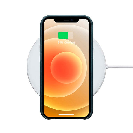 Magsafe Калъф от Естествена Кожа за iPhone 13 Mini, iCarer Leather Case, Син (8)