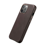 Magsafe Калъф от Естествена Кожа за iPhone 13 Pro, iCarer Leather Case, Кафяв (6)