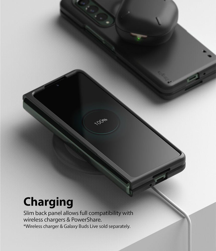 Противоударен Калъф за Samsung Z Fold 3, Ringke PC Case, Черен (6)