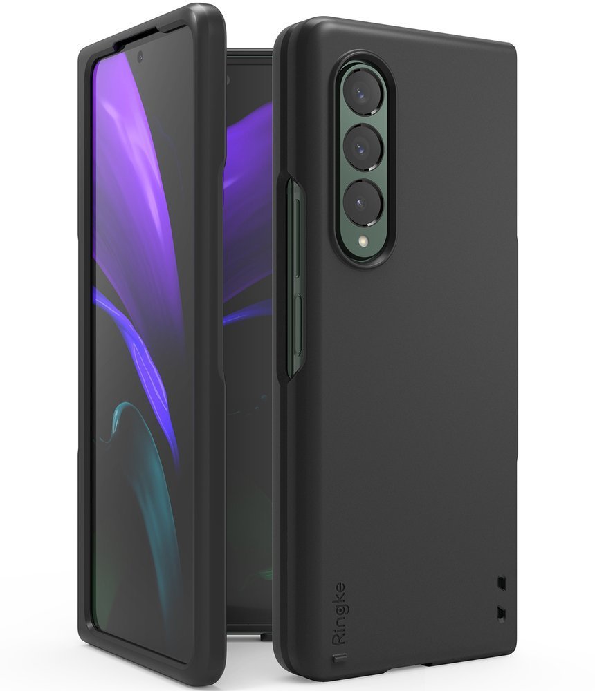 Противоударен Калъф за Samsung Z Fold 3, Ringke PC Case, Черен (2)
