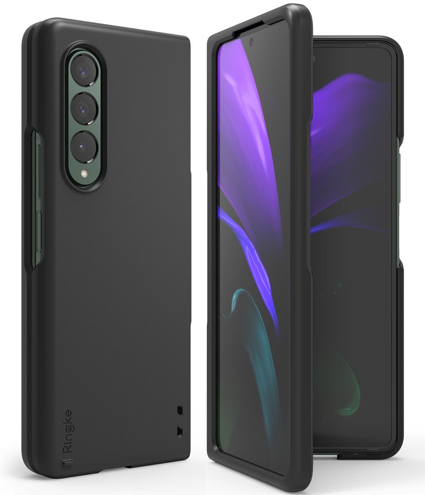 Противоударен Калъф за Samsung Z Fold 3, Ringke PC Case, Черен